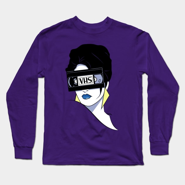 VHS Nagel Long Sleeve T-Shirt by MondoDellamorto